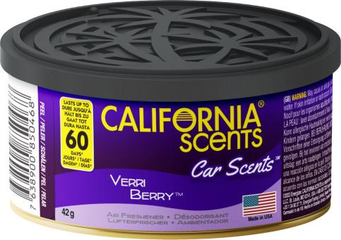 4 California Car Scents "Verri Berry" 