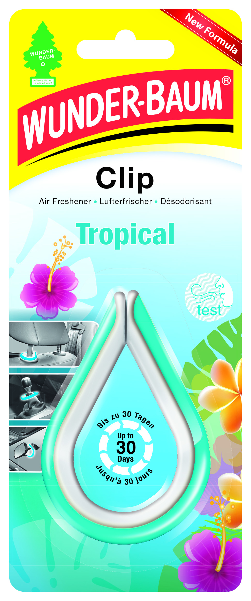 Wunderbaum Auto-Lufterfrischer Clip Tropical